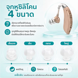 THE-Leortiux เครื่องช่วยฟังดิจิตอล เครื่องช่วยฟังผู้สูงอายุ หูฟังคนหูหนวก สะดวกสบายและมองไม่เห็น ชาร์จ USB