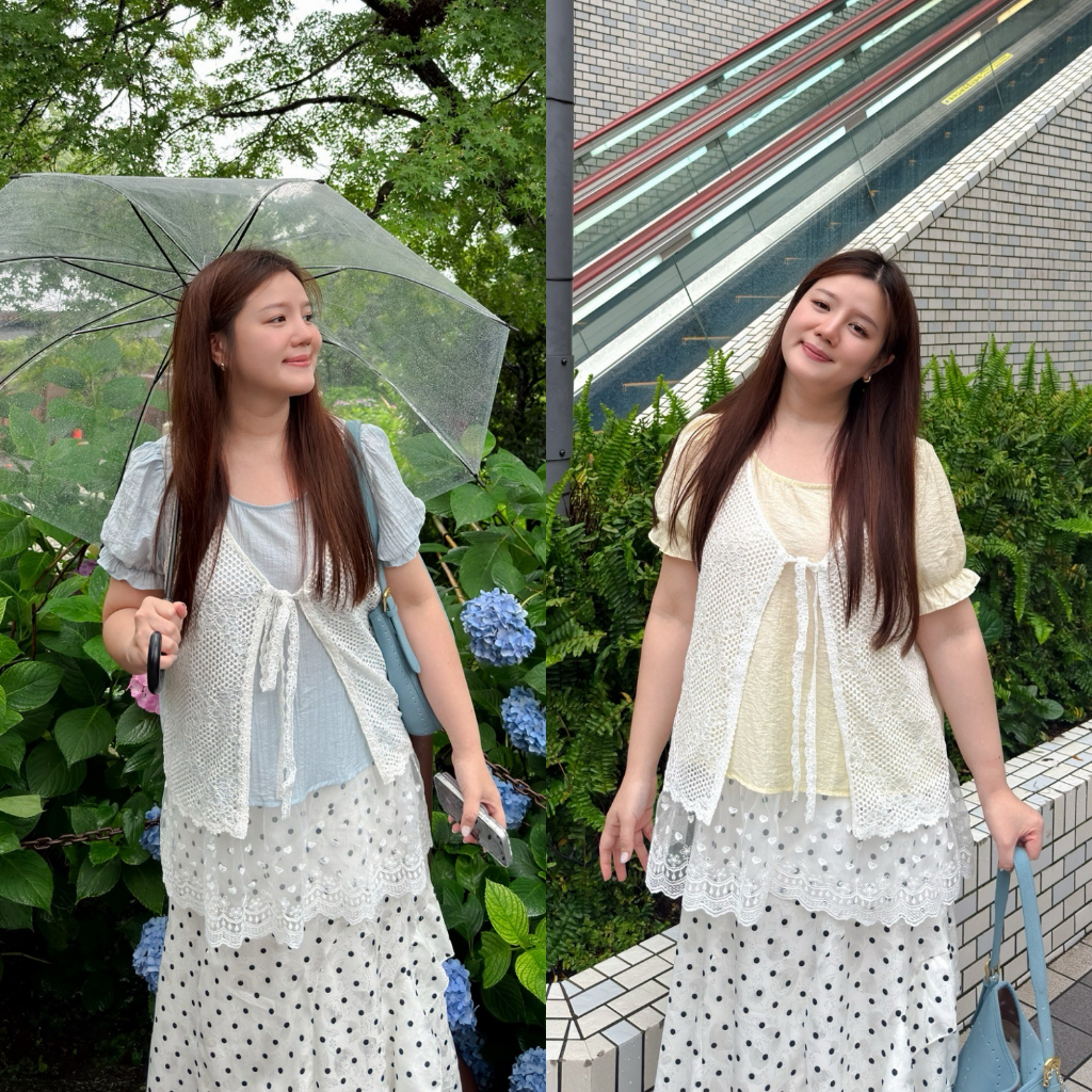 (❤️อกถึง 50") Buttercup Lace Top เสื้อสาวอวบ
