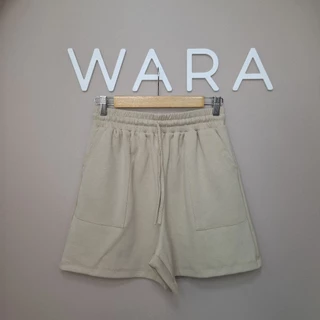 [ CP2 ] WARA กางเกงขาสั้น กระเป๋าปะหน้า ผ้า Cotton260g