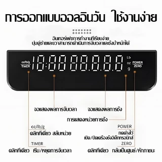 【KC】 เครื่องชั่งกาแฟ ตาชั่งกาแฟ 0.1g-3000g มีฟังชั่นชดเชยน้ำหนัก พร้อมส่งในไทย เหมาะสำหรับชั่งอาหาร