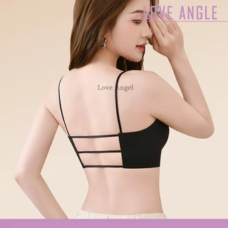 Love Angel Bra เสื้อชั้นในเว้าหลัง บราหลังโล่งลึกรูปตัวยู ไร้รอยต่อ ไร้โครงเหล็ก สายหลัง 3 แถว ปรับได้ M-XL 925