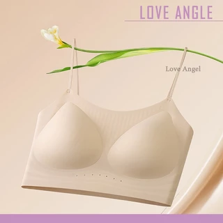 Love Angel Bra เสื้อชั้นในเว้าหลัง บราหลังโล่งลึกรูปตัวยู ไร้รอยต่อ ไร้โครงเหล็ก สายหลัง 3 แถว ปรับได้ M-XL 925