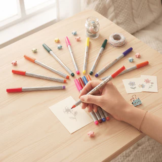 ปากกาเมจิก PILOT SDR-200 หัวแหลม เมจิก ชัดเจน สีสันสดใส หัวปากกาแข็งแรง วาดเส้น งานเขียน ตัดเส้น ระบายสี วาดภาพ YC
