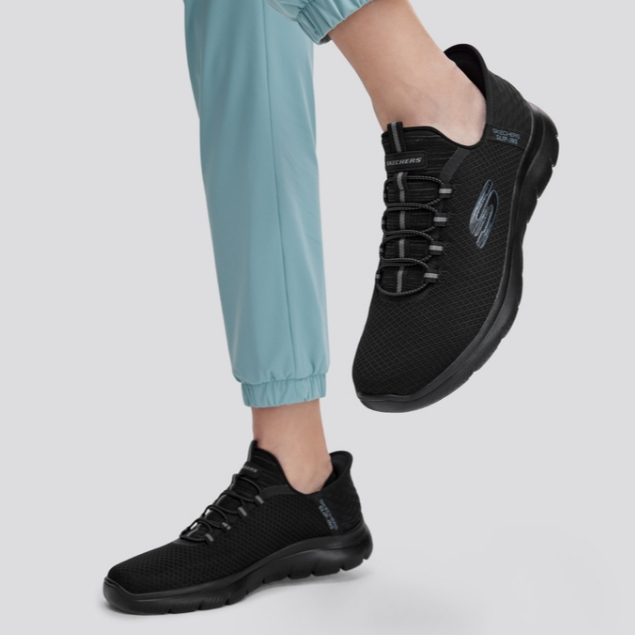 Skechers สเก็ตเชอร์ส รองเท้าผู้ชาย Men Slip-ins Summits Sport Shoes - 232457-BBK - Air-Cooled Memory Foam Air-Cooled Mem — صورة 3