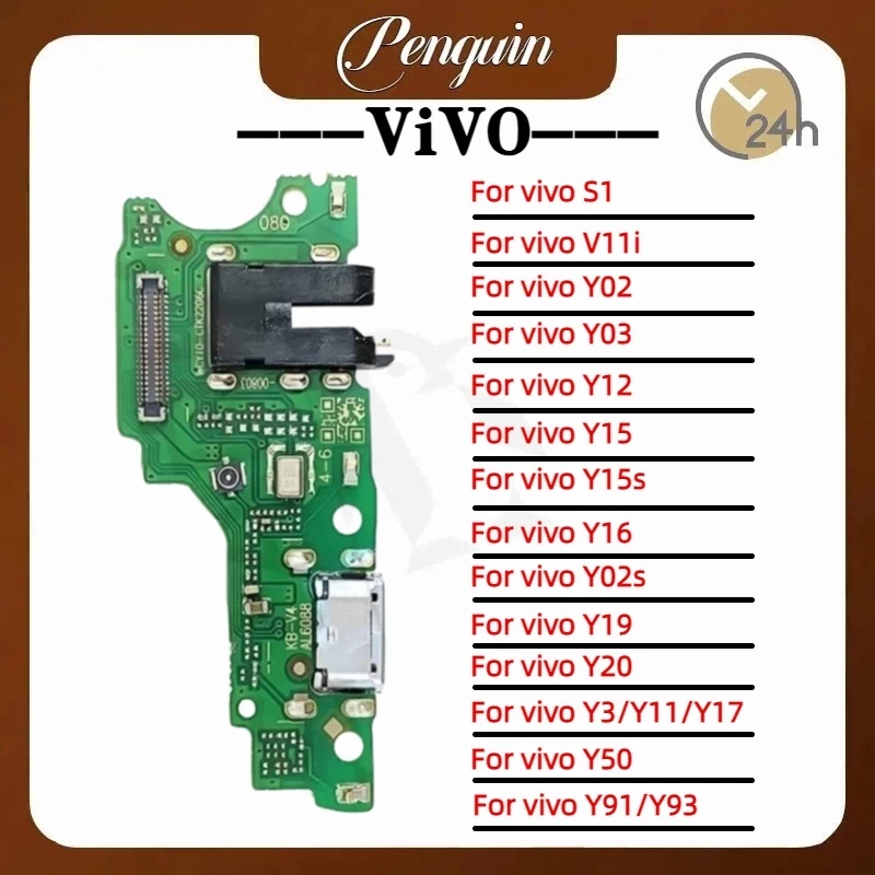 แพรตูดชาร์ท Charging Port Board For vivo Y02/Y03/Y12/Y15/Y15s/Y16/Y02s/Y19/Y20/Y3/Y11/Y17/Y50/Y91/Y93/S1/V11i