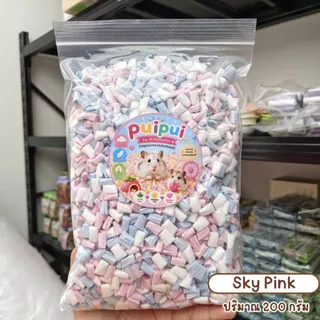 Puipui รองกรงกระดาษสำหรับแฮมสเตอร์และสัตว์เล็ก ไร้ฝุ่น นุ่ม ซึมซับดี ปริมาณ 200 กรัม