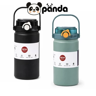 PANDA กระบอกน้ำเก็บอุณหภูมิร้อน-เย็น 1000ml 1200ml สแตนเลส316 กระติกน้ำสแตนเลสเกรด เก็บเย็นยาวนานข้ามวัน ฝากันหก100%
