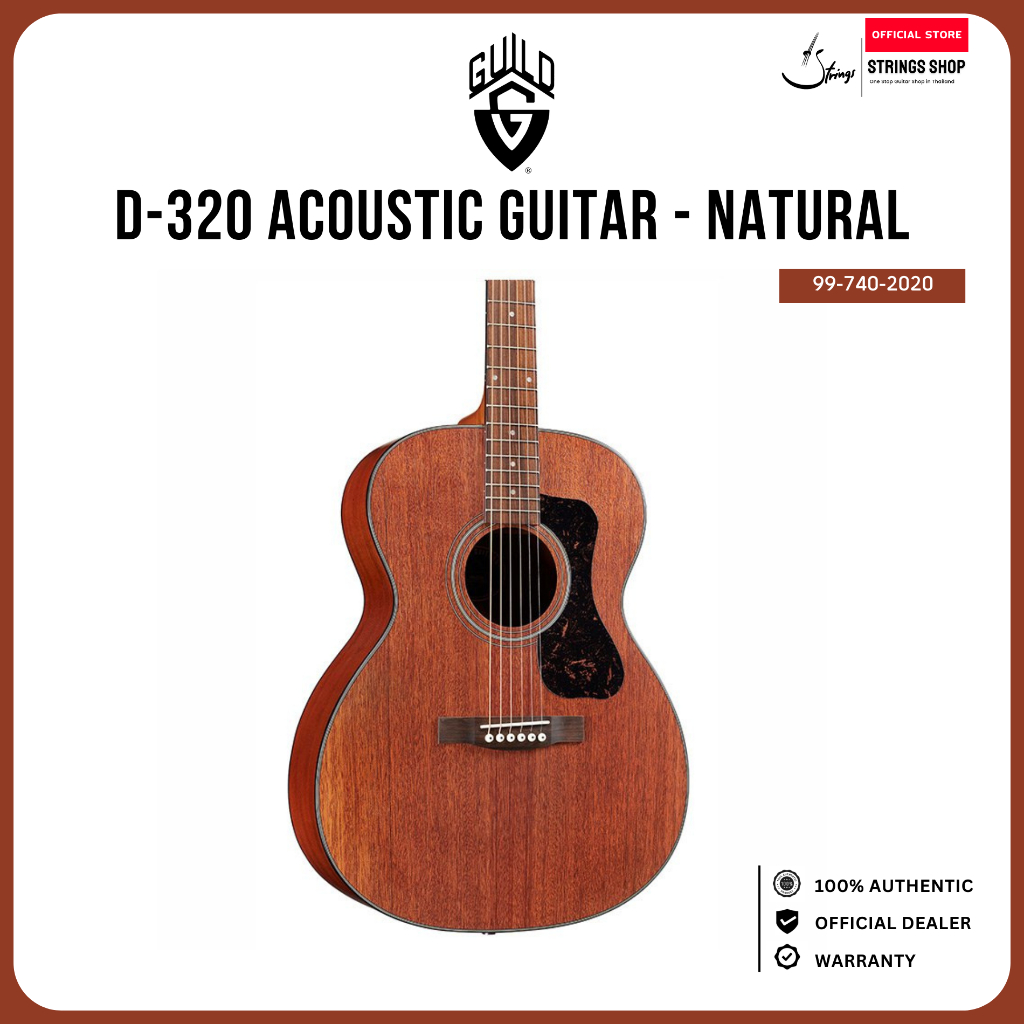 กีตาร์โปร่ง Guild D-320 Acoustic Guitar - Natural
