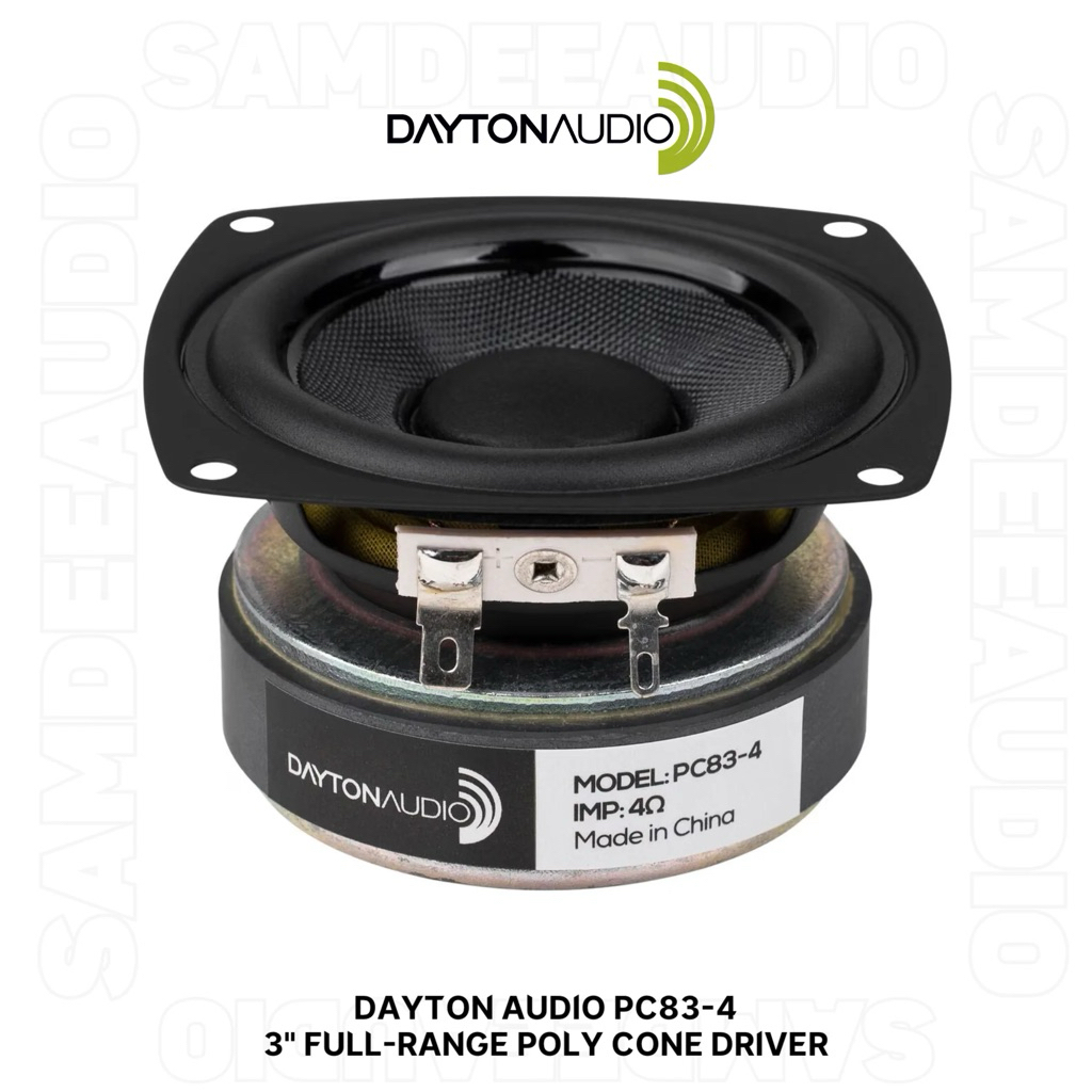 ราคาต่อ1ชิ้น/Dayton Audio PC83-4 3 inch Full-Range Poly Cone Driver