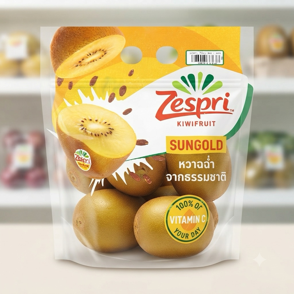 กีวี่ทองZespri1ถุง(คัดเกรด+มีส่งด่วน)กีวี่สีทอ กีวี่Zespri กีวี่นอกคัดเกรดคัดคุณภาพนำเข้าจากนิวซีแลน