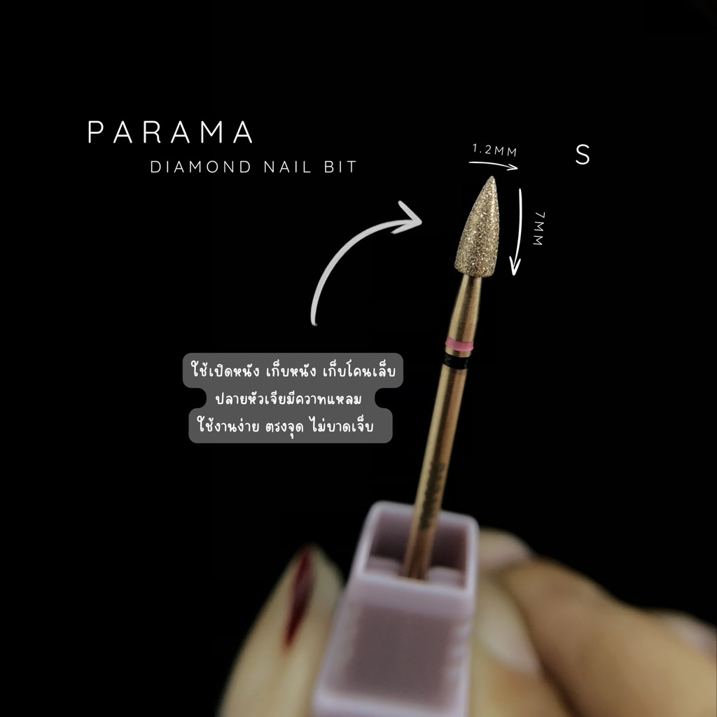 หัวเจียเปิดหนัง PARAMA Diamond nail bit