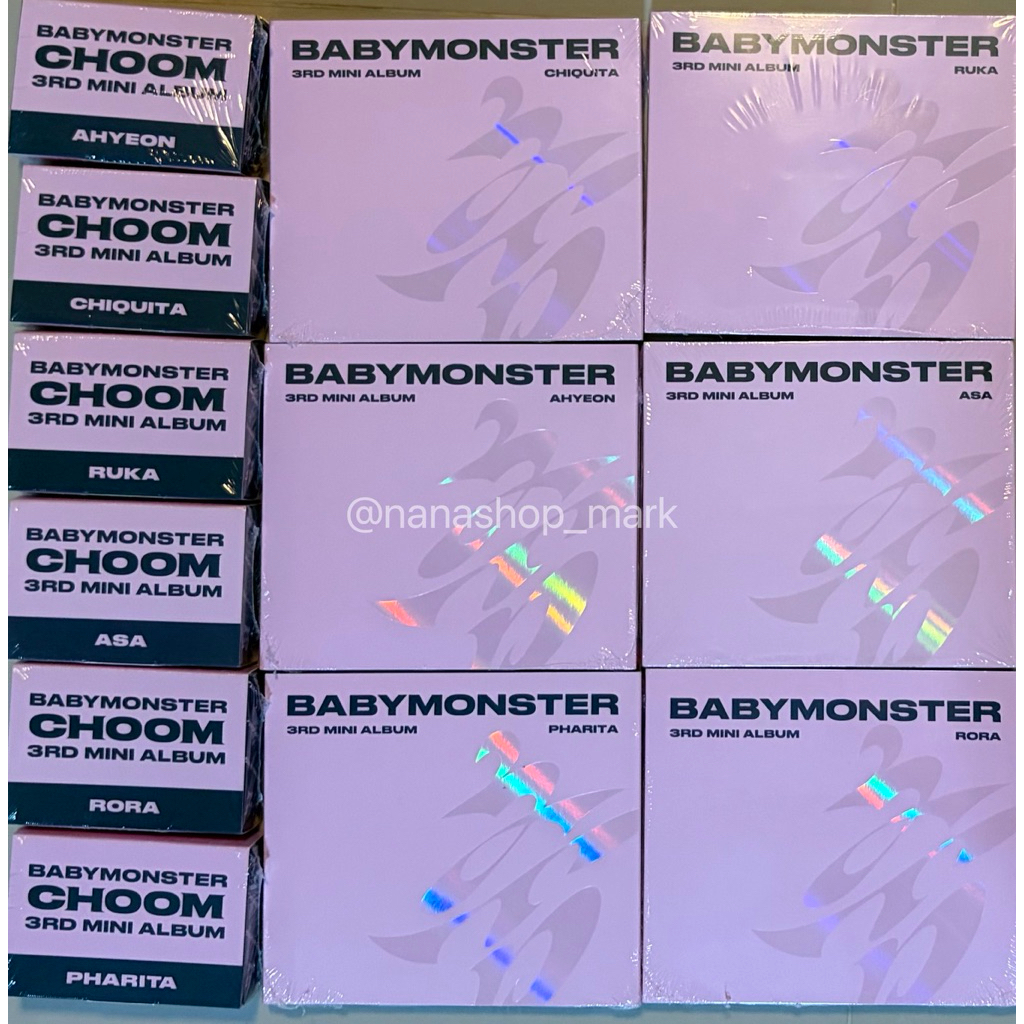 พร้อมส่ง baby monster - BABYMONSTER 3rd MINI ALBUM [춤 (CHOOM)] Jewel Ver. ไม่แกะซีล