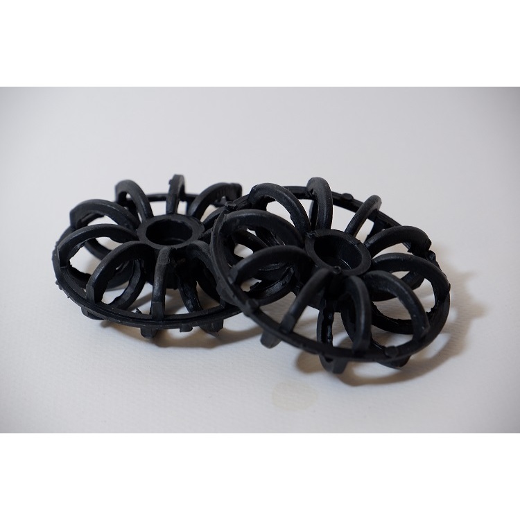 PP Pall Ring Packing Media พลาสติกมีเดียบำบัดอากาศ สำหรับ Wet Scrubber