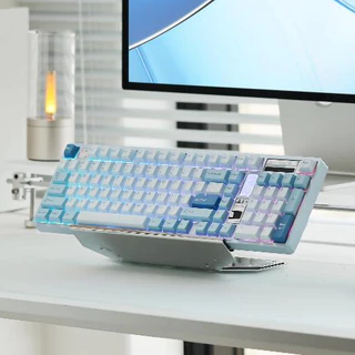 [พร้อมส่ง] คีย์บอร์ด QK100 MK2 Pre-built เคสอลูมิเนียม มีหน้าจอ qk 100 Mechanical Keyboard