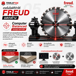 FREUD 7/8/9/10/12/14 นิ้ว ใบเลื่อยวงเดือน ใบเลื่อยตัดไม้ ใบเลื่อยฟรอย ของแท้นำเข้าจากอิตาลี พร้อมส่งจากไทย