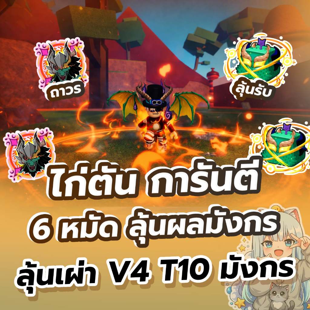 การ์ดเกมไก่ตันหมัดGOD ลุ้นผลมังกรจีนในหีบ การ์ดสวยคมชัด
