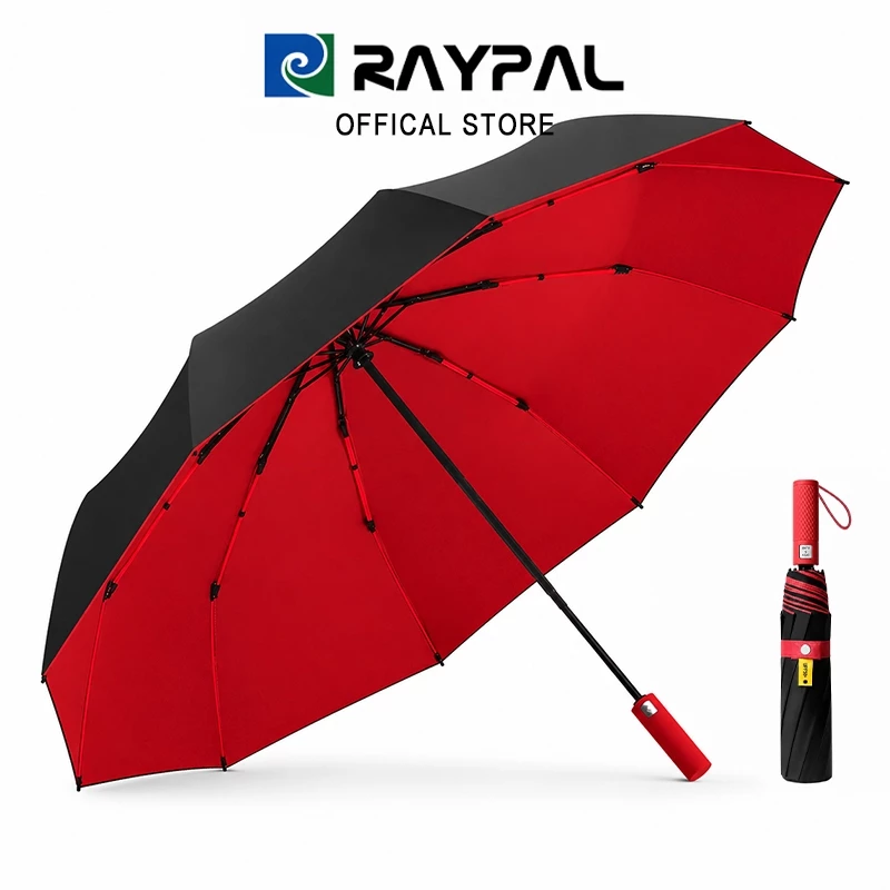ร่มพับอัตโนมัติ 3 ตอน กันแดดกันฝน กัน UV ขนาดใหญ่ 120cm สีพื้น พกพาสะดวก เปิด-ปิดออโต้ ส่งจากไทย