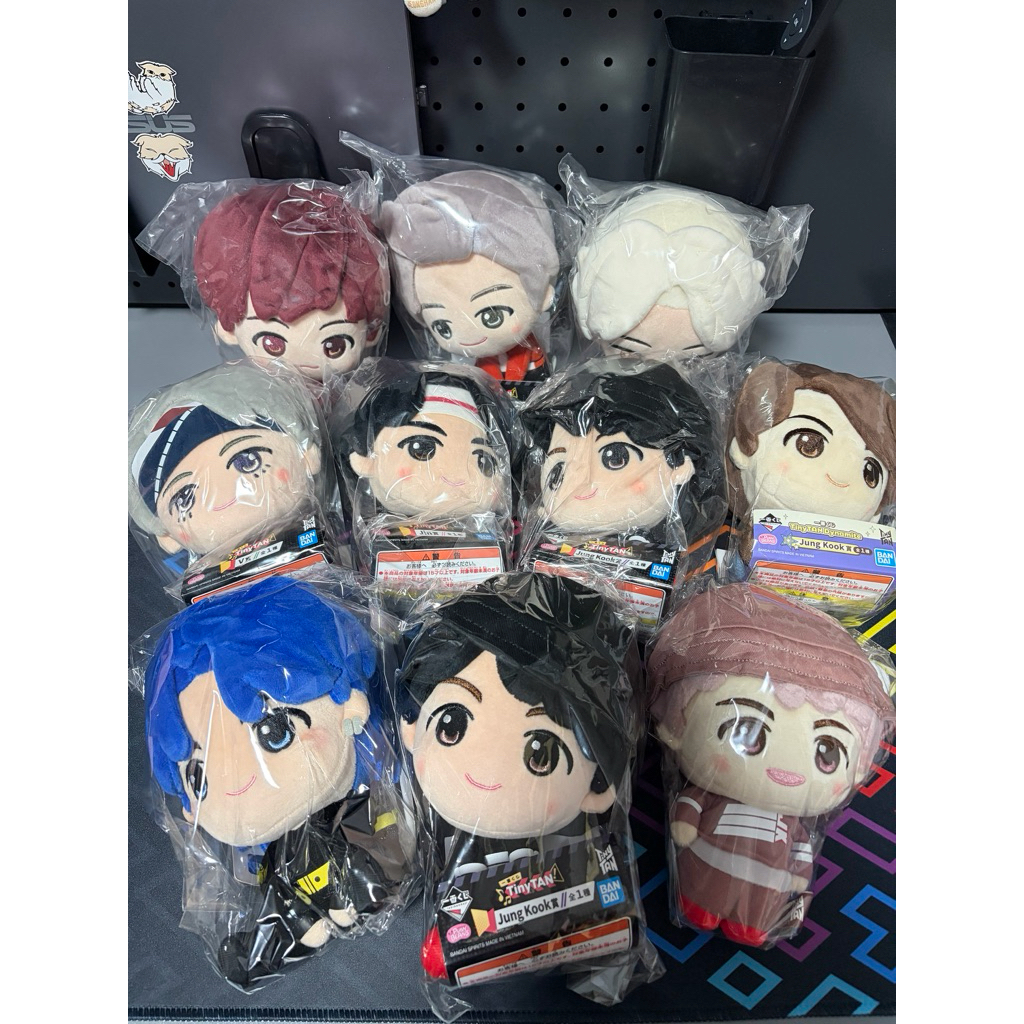 ตุ๊กตา Tinytan Dynamite , Mic Drop ,Butter Bandai ญี่ปุ่น JIN JIMIN V JK JHOPE RM