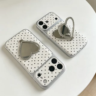 for iPhone17promax เคสหนังสกรีนลาย เคสพร้อมกิ๊บต๊อก pop up สำหรับ ไอโฟน17 17 pro max 16 pro max 15 pro max 14 pro max 13