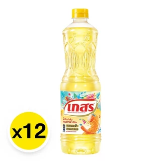 น้ำมันปาล์ม ตราเกสร ยกลัง 12 ขวด ขวดละ 1 ลิตร