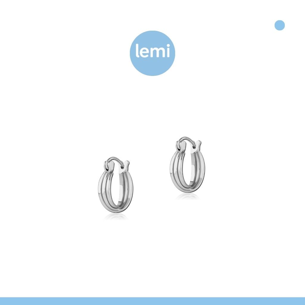 Lemi ต่างหูเพื่อผิวแพ้ง่าย Twist Surgical Steel