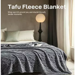 ผ้าห่มขนสัตว์ตาฟู Tafu Fleece นุ่มละมุนเหมือนสัมผัสเมฆ กันไฟฟ้าสถิตย์ เก็บความอบอุ่นได้ดี ผ้าห่มใช้เตียง/โซฟา พกพาได้