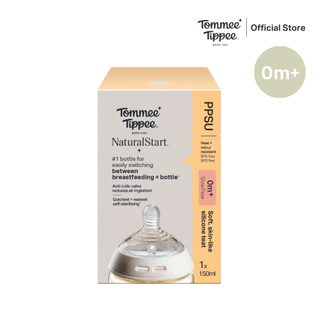 Tommee Tippee ขวดนม PPSU Natural Start 150 มล. พร้อมจุกนม Slow Flow