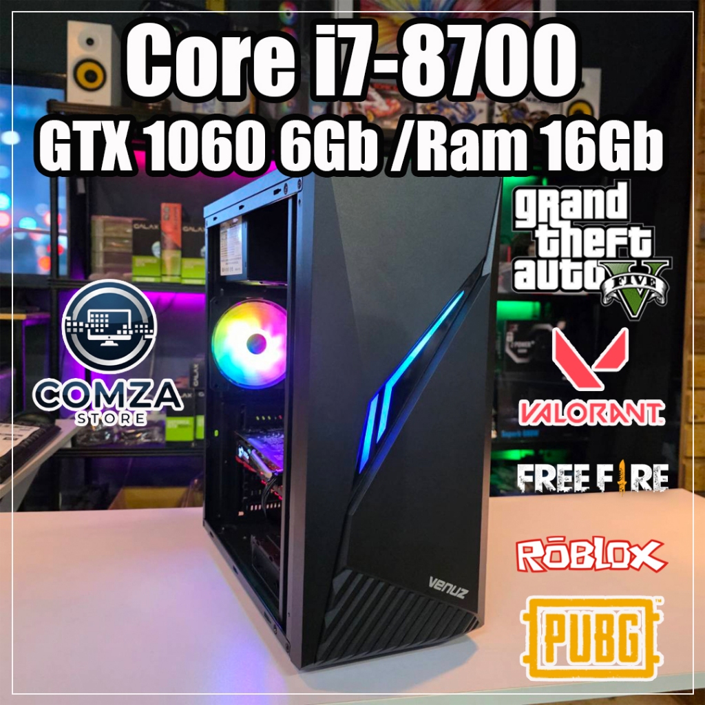 คอมพิวเตอร์ (Computer) S480 Core i7-8700 /Ram 16Gb /เลือกการ์ดจอได้ /SSD 480Gb /Psu 600W