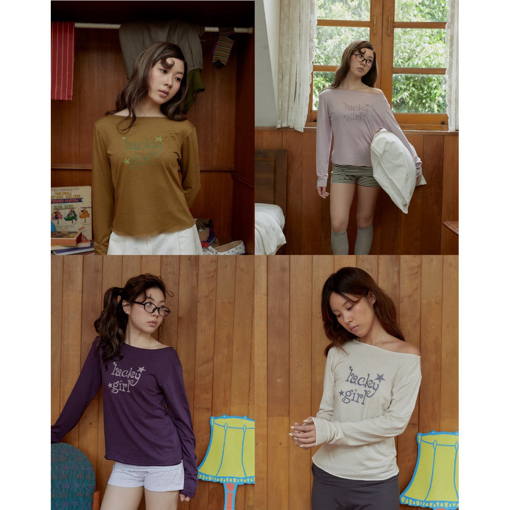 Lucky girl long sleeve Top Ver.02