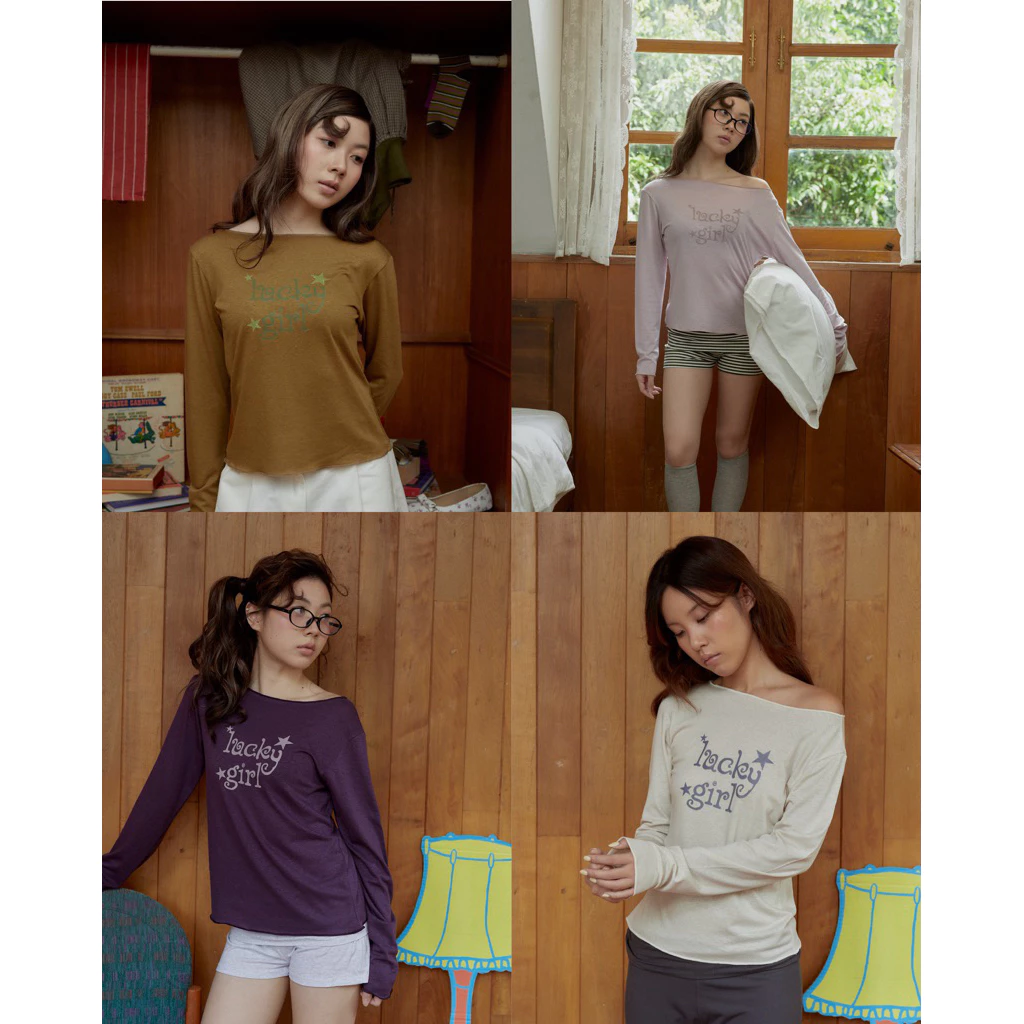 Lucky girl long sleeve Top Ver.02
