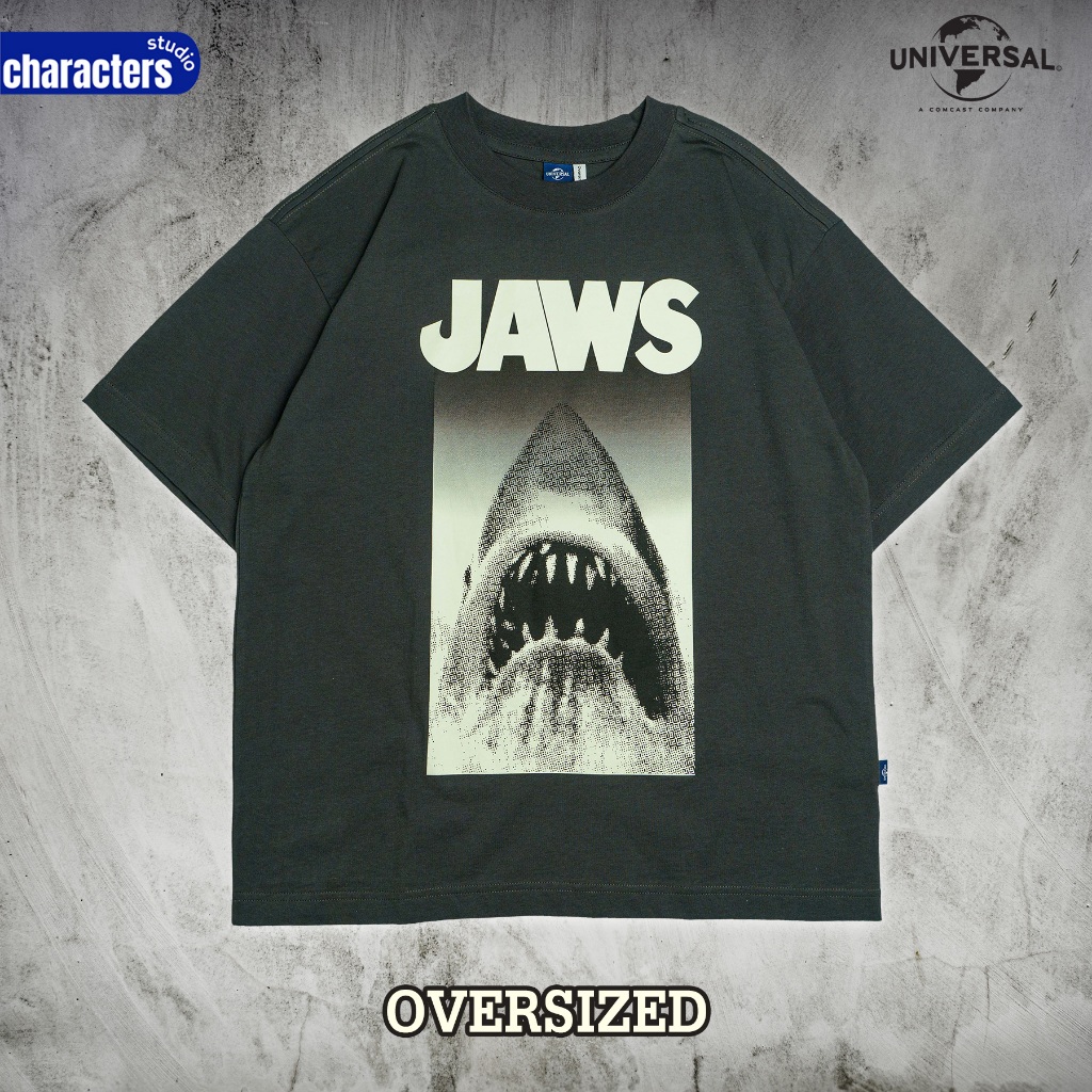 Universal Studios تيشيرت Jaws واسع فينتج — صورة 2