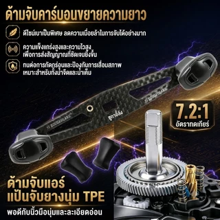 สินค้าใหม่ Sougayilang DC รอกเบทคาสติ้งระบบดิจิตอลป้องกันสายพัน⚡7.2:1 อัตราทดเกียร์ ด้ามคาร์บอน มีให้เลือกมือซ้าย มือขวา
