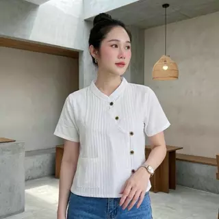 เสื้อผ้าฝ้ายด๊อบบี้ เนื้อนุ่มใส่สบาย ตัวผ้าทอลายนูนมีเอกลักษณ์ เสื้อผ้าฝ้ายผู้หญิง