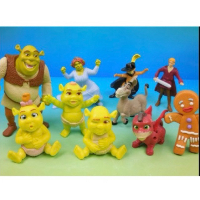 happy meal shrek the third ปี 2007 ครบชุด 10 ชิ้น