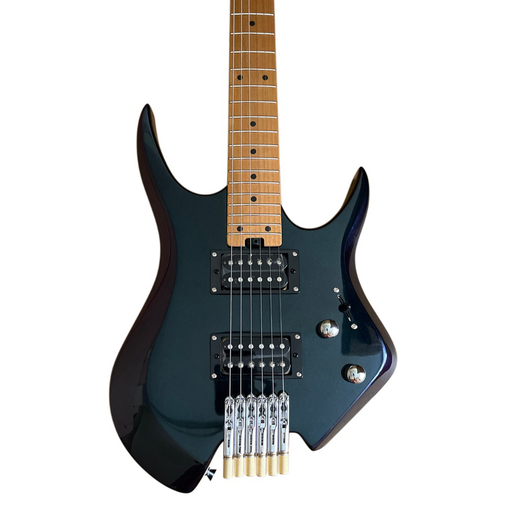 กีต้าร์ไฟฟ้าหัวตัด Deviser Headless Guitar HH Metalic รูปที่ 3