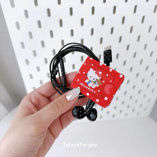 พร้อมส่ง 🇹🇭 SFY 🎧 small talk หูฟังมีสาย ลายดาว ⭐️ (ไม่รวมสายรัด) สีพาสเทลน่ารัก เสียงชัด ไมค์ชัด /TypeC / Aux 3.5 mm