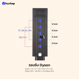HusHap ขาตั้งเครื่องดูดฝุ่น S1 รองรับ Dyson V6/V7/V8/V10/V11/V12/V15/Slim Series