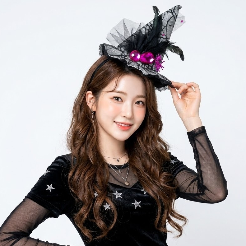 ที่คาดผม รุ่นหมวกแม่มด witch hat headband ด่วนมีส่งGrabค่า
