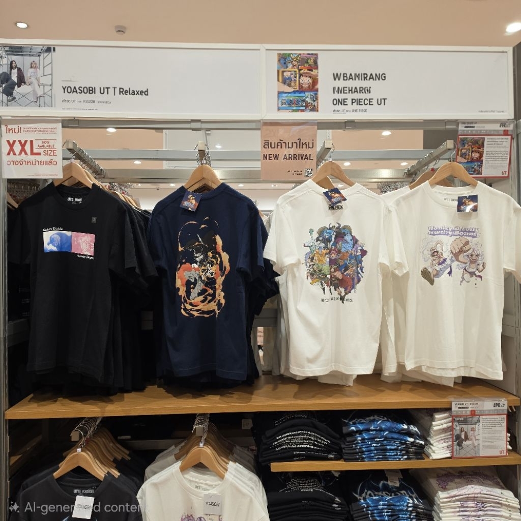 รับหิ้วของแท้ Uniqlo เสื้อยืด UT แขนสั้น วันพีช ONE PIECE UT