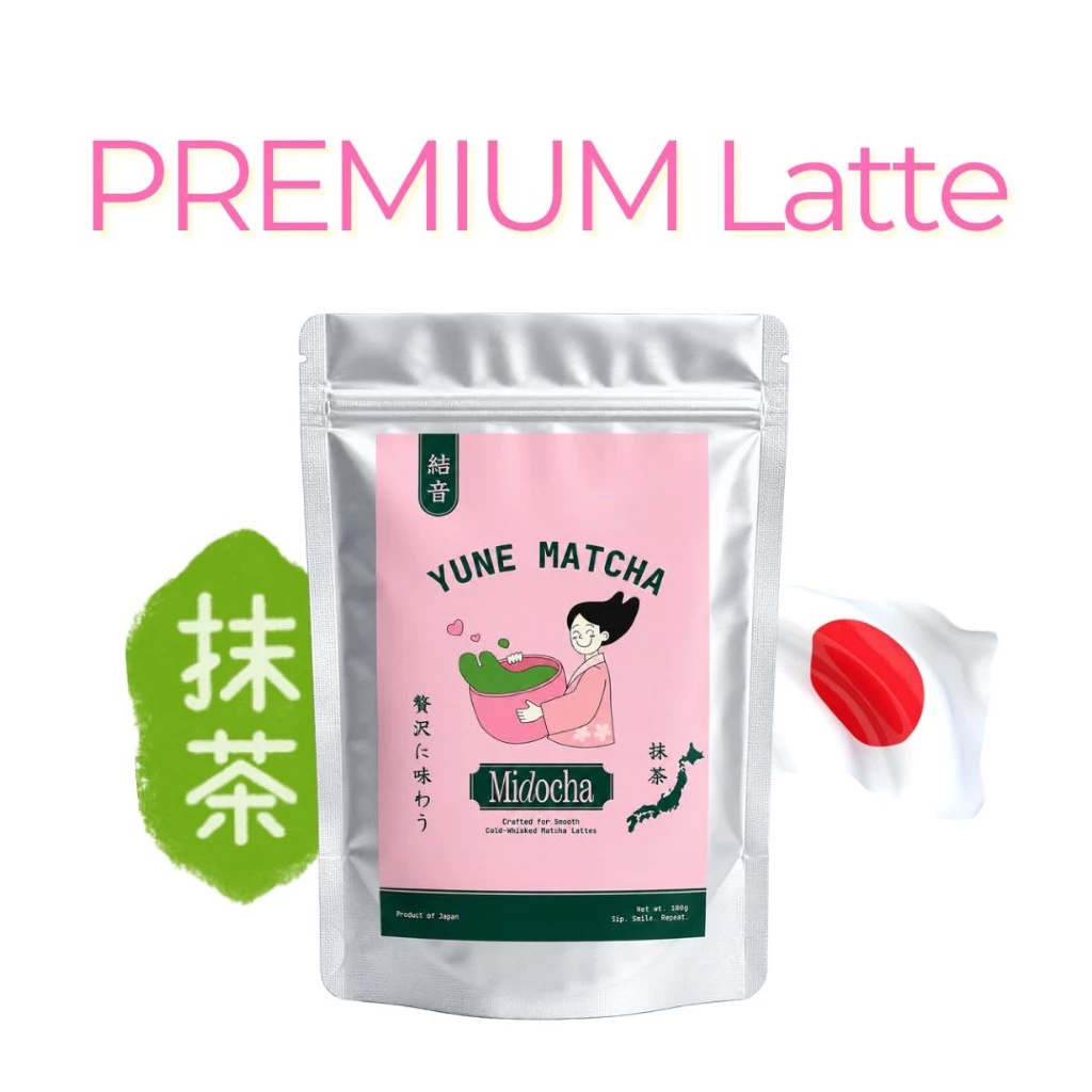 YUNE : Premium Latte Cold Whisk เหมาะกับลงนมเท่านั้น MIDOCHA MATCHA (100 g)