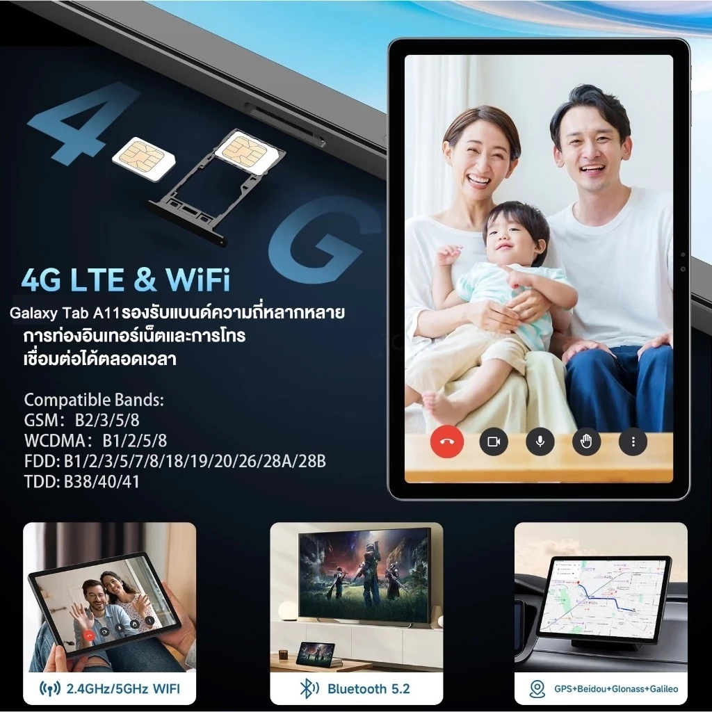 Tablet BV99 Pad แท็บเล็ต 10นิ้ว ซิมการ์ดคู่ แบตเตอรี่ขนาดใหญ่ 10000mAh 5G+WiFi 1TBROM+16GB Android15