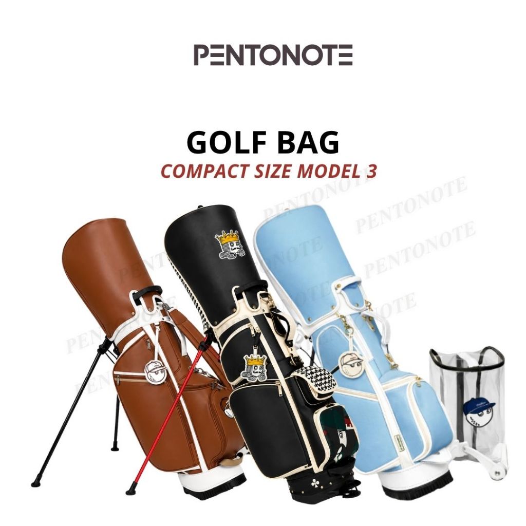 พร้อมส่ง ✅(รุ่น3) Golf Bag ขนาดใหญ่ ถุงกอล์ฟ กระเป๋าไม้กอล์ฟ น้ำหนักเบา  กระเป๋าหน้ง PU ทนทาน กอล์ฟ กันน้ำ ไม้กอล์ฟ