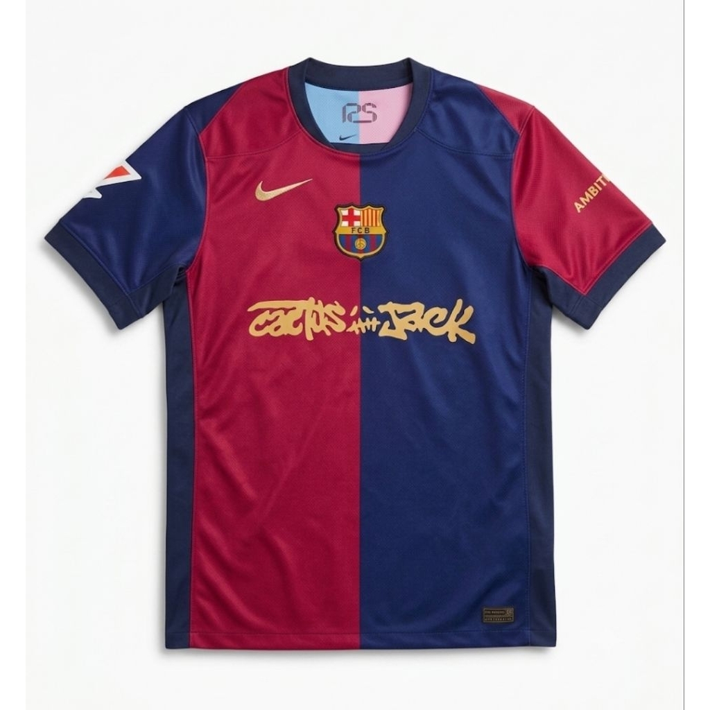 เสื้อ FC Barcelona x Travis Scott "Cactus Jack" 24/25 สกรีน Lamine Yamal #19