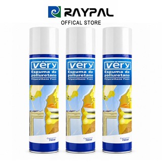 RAYPAL พียูโฟม 750ml สเปรย์โฟมอเนกประสงค์ อุดช่องว่าง รอยต่อประตู หน้าต่าง และช่องเดินท่อ PU Foam