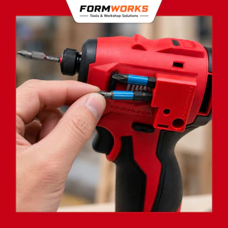 FORMWORKS อุปกรณ์เสริม สำหรับเก็บดอกไขควง Drill Bit Holder ใช้ได้กับ Milwaukee M12 มีแม่เหล็ก
