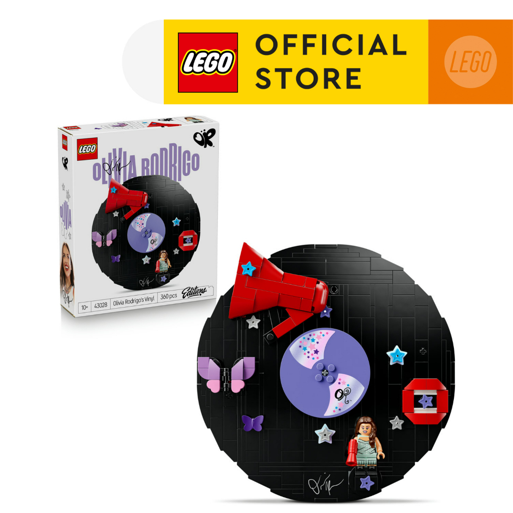 LEGO Editions Music 43028 Olivia Rodrigo's Vinyl (360 Pieces), Building Blocks, Kids Toy