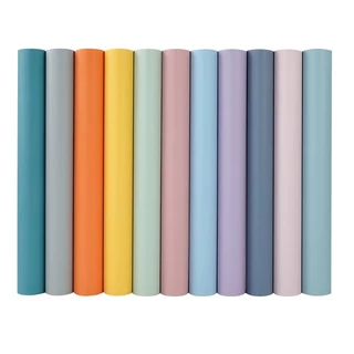 วอลเปเปอร์สีพื้น กันน้ำ 60*300cm สติ๊กเกอร์ติดผนัง ติดง่าย มีกาวในตัว PVC ไม่มีความเหม็น ดผนัง