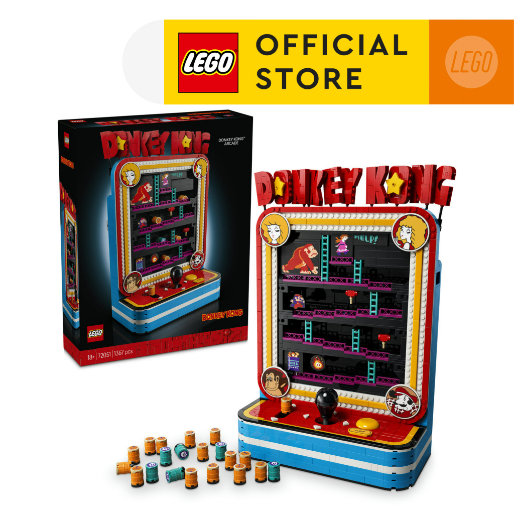 LEGO Super Mario 72051 Donkey Kong Arcade (1367 Pieces), Building Blocks, Kids Toy