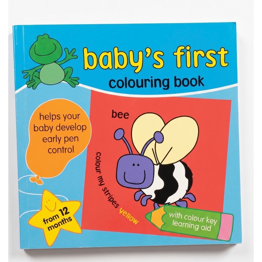 BBW หนังสือ Baby'S First: Colouring Book (Blue/Yellow) ISBN: 9781847509741