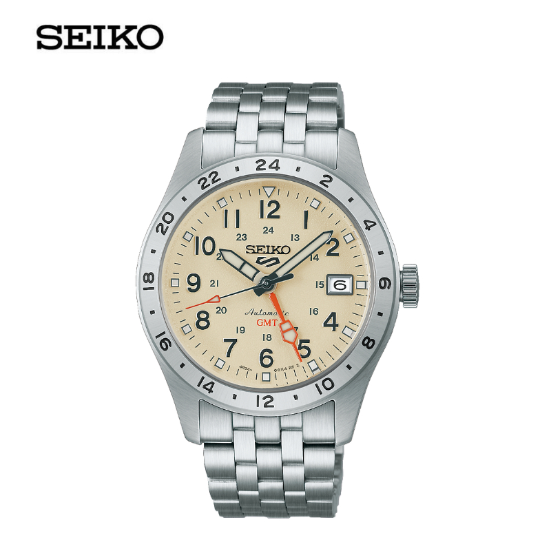 SEIKO 5 SPORTS FIELD ไซโก นาฬิกาข้อมือ รุ่น HDB002K ขนาด 39.40 mm. สีงาช้าง